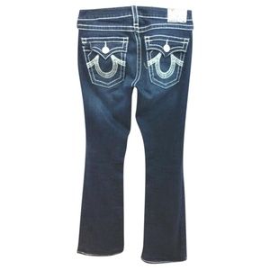 True Religion Blue Dark Rinse Denim Jeans
